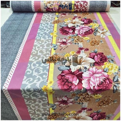 پارچه محفه ای گل صورتی