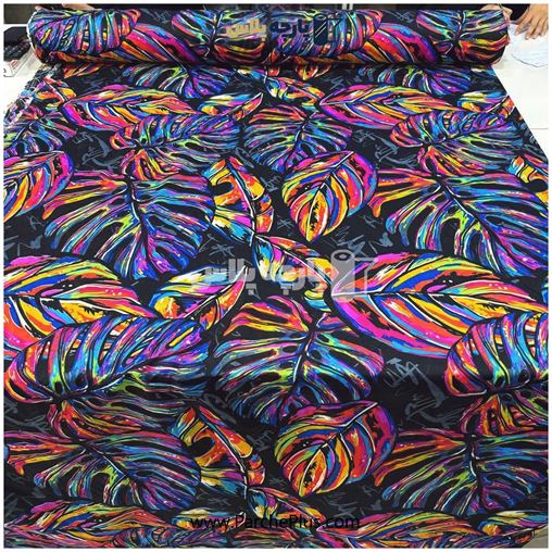 پارچه ملحفه ای طرح برگ