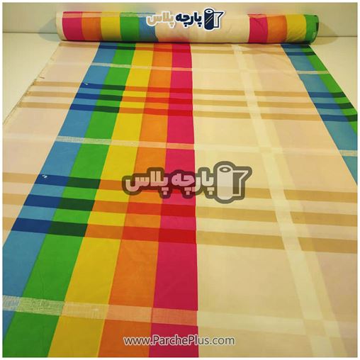  پارچه ملحفه ای اسپرت با زمینه کرمی