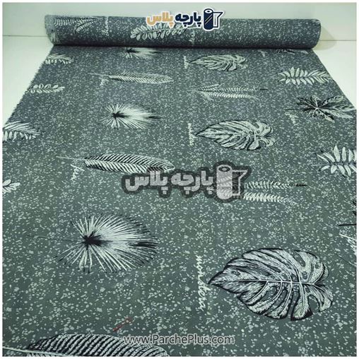 پارچه ملحفه ای گل دار با زمینه طوسی