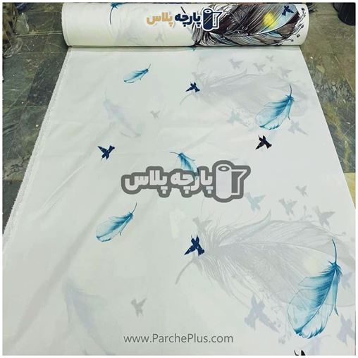 پارچه پرنسس پلی استر ملحفه ای با زمینه سفید