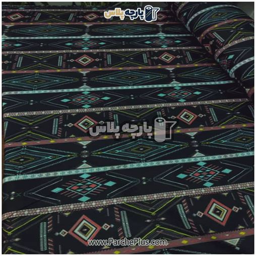 طاقه پارچه ملحفه اسپرت با زمینه مشکی