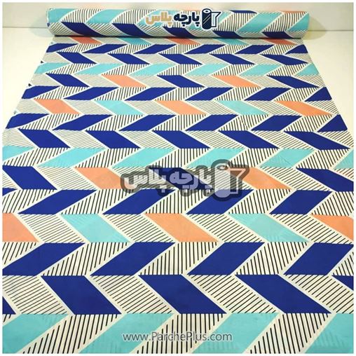 طاقه پارچه ملحفه ای اسپرت با زمینه سفید و مشکی